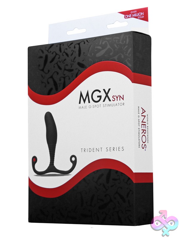 Discreet-Toys-Mgx-Syn-Trident-Nu-As-0193 Mgx Syn Trident Black Silicone Prostate Massager By Aneros