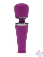 Mic Drop Mini Wand Vibrator in Purple by Playboy Pleasure - Image 2