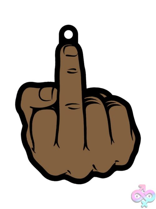 Middle Finger Air Freshener – Brown - Image 2