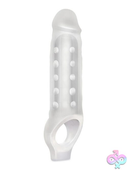 Mighty Extender Textured Penis Sleeve – Clear - Image 2