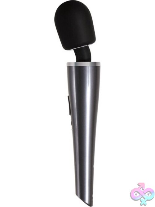 Mighty Metallic Wand – Rechargeable Massager In Charcoal Black - Image 3