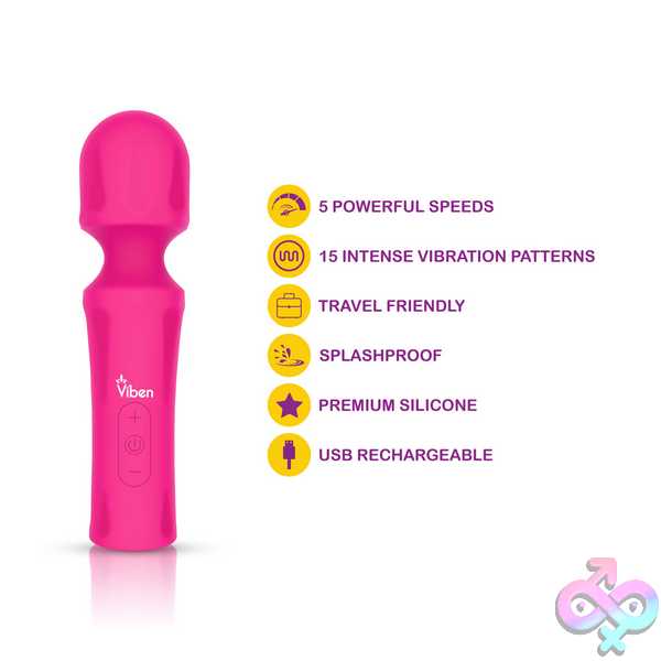 Discreet-Toys-Mighty-Muse-Mini-Massager-Hot-Pink-Vb-75015 Mighty Muse Mini Massager - Hot Pink - Image 1