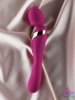 Mila Medium Wand Vibrator – Burgundy - Image 2