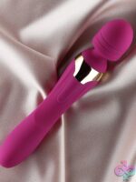 Mila medium wand vibrator in burgundy with flexible silicone neck by Edonista