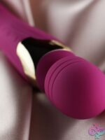 Mila Medium Wand Vibrator – Burgundy - Image 3