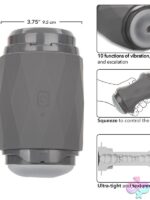 Milk Master Vibro Squeeze Stroker – Gray - Image 3