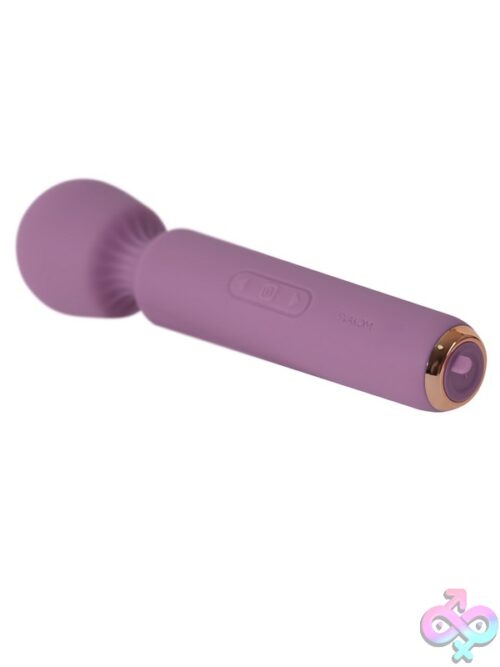 Mini Emma Neo Romantic Rose Wand Vibrator – Purple - Image 3