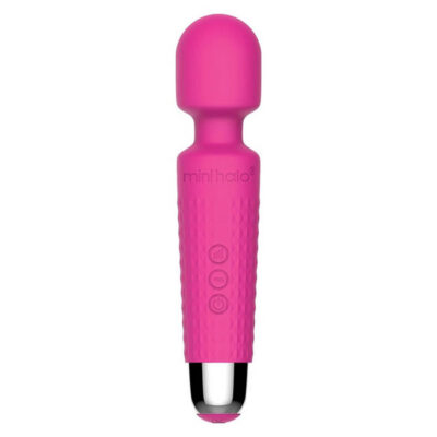 Mini Halo Pink Wand Vibrator by Voodoo Toys — rechargeable clitoral stimulator with bendable neck