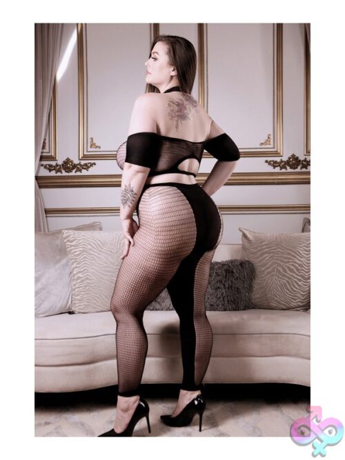 Missing You 2-Piece Crop Top &Amp; Leggings Set – Black – Queen Size - Image 3