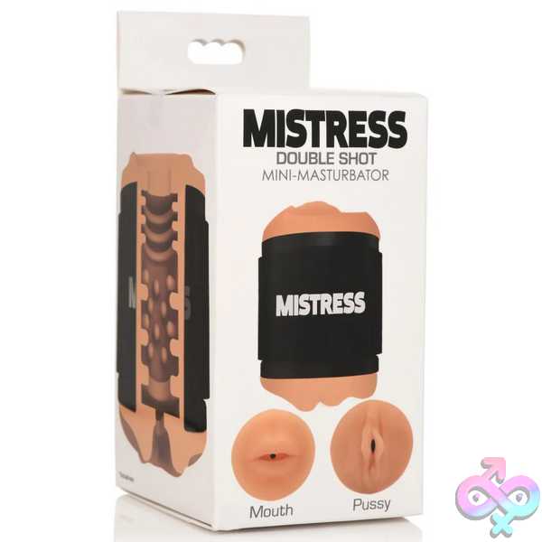 Discreet-Toys-Mistress-Double-Shot-Mouth-And-Pussy-Stroker-Medium-Cn-07-0585-12 Mistress Double Shot Mouth And Pussy Stroker - Medium - Image 1