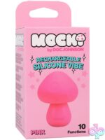 Mochi Mushroom Vibe palm-sized silicone clitoral vibrator in pink and purple