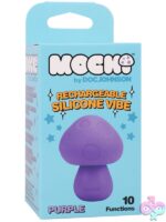 Mochi Mushroom Vibe palm-sized silicone clitoral vibrator in pink and purple