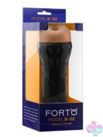 Ultra-soft beige realistic stroker with ribbed TPE tunnel by Forto