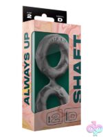 Model D Double C-Ring gray liquid silicone stretchy couples ring by Shaft