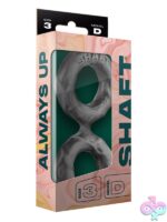 Model D Double C-Ring gray liquid silicone stretcher by Shaft