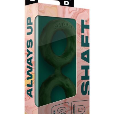 Model D Double C-Ring stretchy green liquid silicone couples ring by Shaft