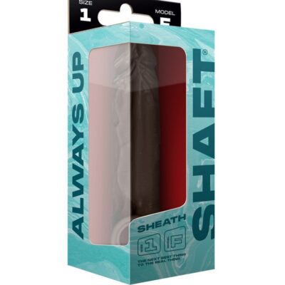Realistic mahogany silicone shaft sheath extension sleeve by Shaft
