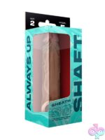 Realistic beige penis extension sheath in FLEXISKIN liquid silicone by Shaft