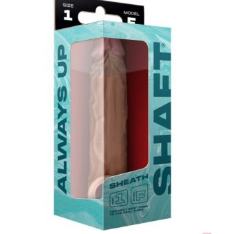 Realistic Beige Silicone Penis Extension Sheath Size 1X By Shaft