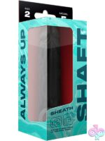 Model F realistic black FLEXISKIN liquid silicone penis sheath by Shaft