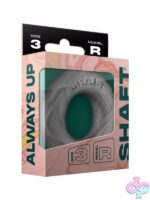 Snug-fit gray FLEXISKIN liquid silicone c-ring Size 3 by Shaft