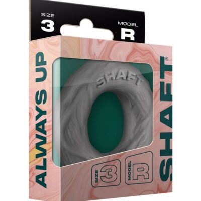 Snug-fit gray FLEXISKIN liquid silicone c-ring Size 3 by Shaft