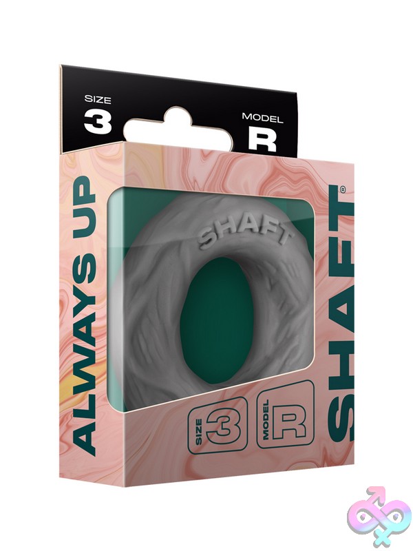 Discreet-Toys-Model-R-C-Ring-Gray-Size-3-Nu-Sh-301L-23 Snug-Fit Gray Flexiskin Liquid Silicone C-Ring Size 3 By Shaft