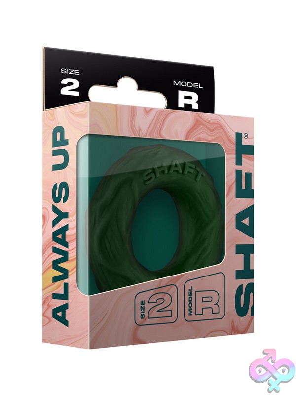 Discreet-Toys-Model-R-C-Ring-Green-Size-2-Nu-Sh-301M-17 Green Flexiskin Liquid Silicone C-Ring Size 2 By Shaft