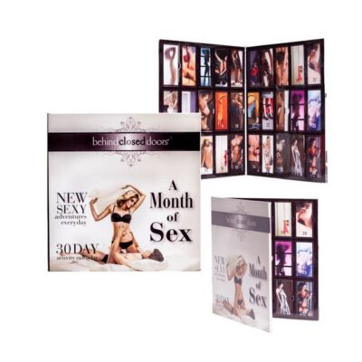 Month Of Sex 30-day couples activity calendar in black by Little Genie