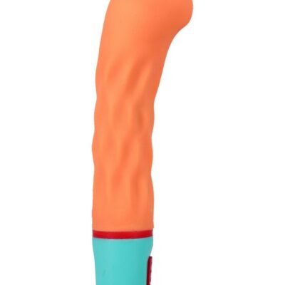 Curved G-Spot Wand Vibrator Mood Intense Arc by Doc Johnson in orange