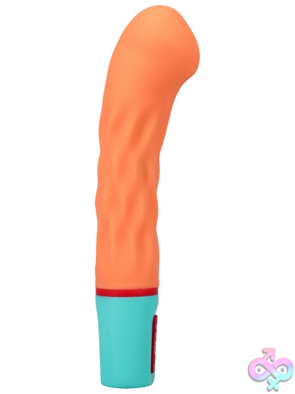 Discreet-Toys-Mood-Intense-Arc-Peach-Nu-Dj1472-03Bx Curved G-Spot Wand Vibrator Mood Intense Arc By Doc Johnson In Orange
