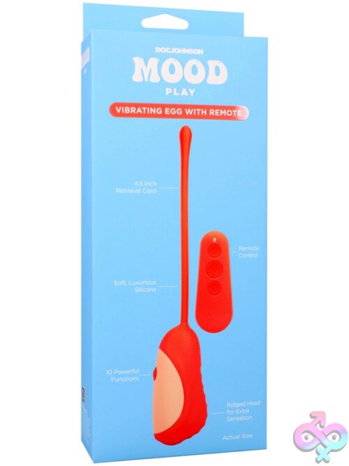 Mood Play Vibrating Egg With Remote Orange - Image 2