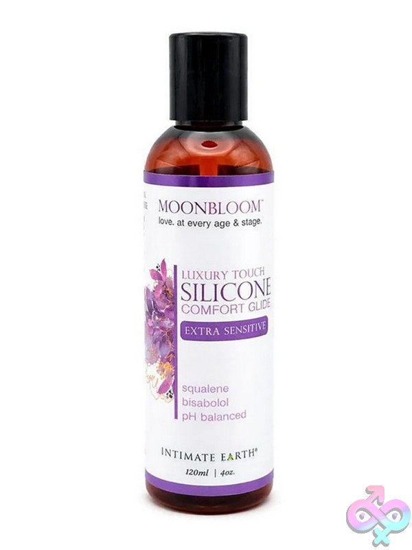 Discreet-Toys-Moonbloom-Silicone-Glide-4-Oz-Nu-Ie059-120Mb Moonbloom Silicone Comfort Glide Extra Sensitive 4 Oz Bottle By Intimate Earth