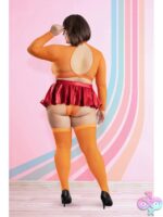 Mystery Mistress 6-Piece Costume Set – Red – 3X/4X - Image 3