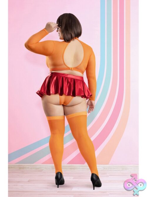 Mystery Mistress 6-Piece Costume Set – Red – 3X/4X - Image 3