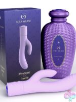 Mystique Rabbit dual-stimulation silicone vibrator in lilac purple by Lola Milani