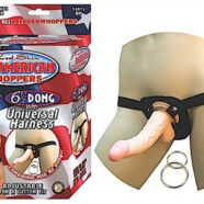 Nasstoys Sex Toys - All American Whoppers 6.5-Inch- Dong With Universa Harness- Flesh