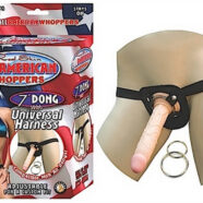 Nasstoys Sex Toys - All American Whoppers 7-Inch Dong With Universal Harness-Flesh
