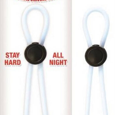 Mack Tuff Adjustable Silicone Cock Tie Clear by Nasstoys adjustable cock ring