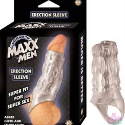 Maxx Men Erection Sleeve black textured penis extension by Nasstoys