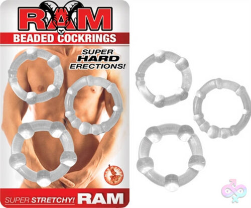 Nasstoys Sex Toys - Ram Beaded Cockrings - Clear