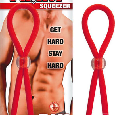 Ram Squeezer adjustable cock ring in black by Nasstoys