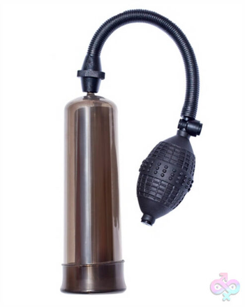 Ram Turbo Pump in Gray by Nasstoys — manual penis pump with squeeze bulb