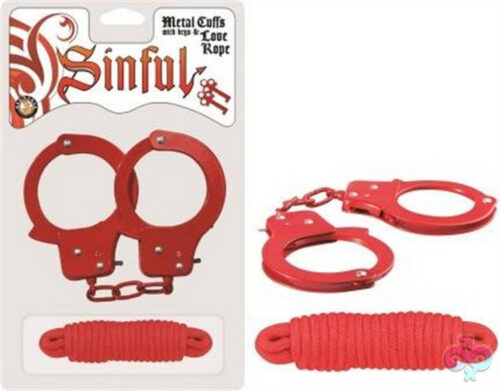 Nasstoys Sex Toys - Sinful Metal Cuffs With Keys & - Love Rope