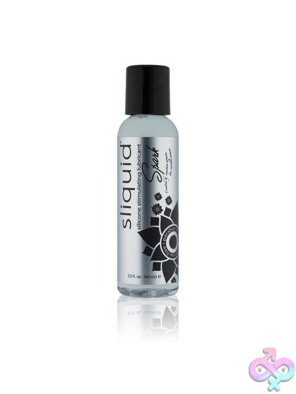 Discreet-Toys-Naturals-Spark-Booty-Buzz-2-Oz-Nu-Sliq988 Clear Stimulating Silicone Lubricant 2 Oz Bottle By Sliquid Naturals Spark