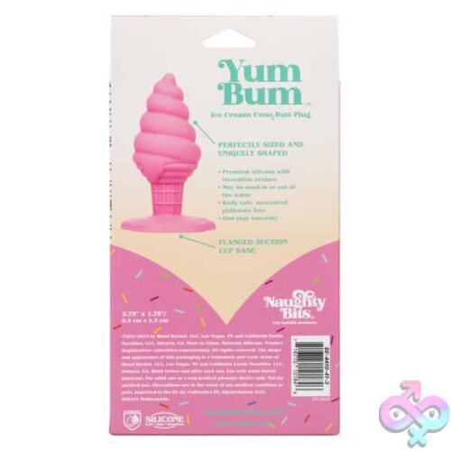 Naughty Bits Yum Bum Ice Cream Cone Butt Plug - Pink - Image 2