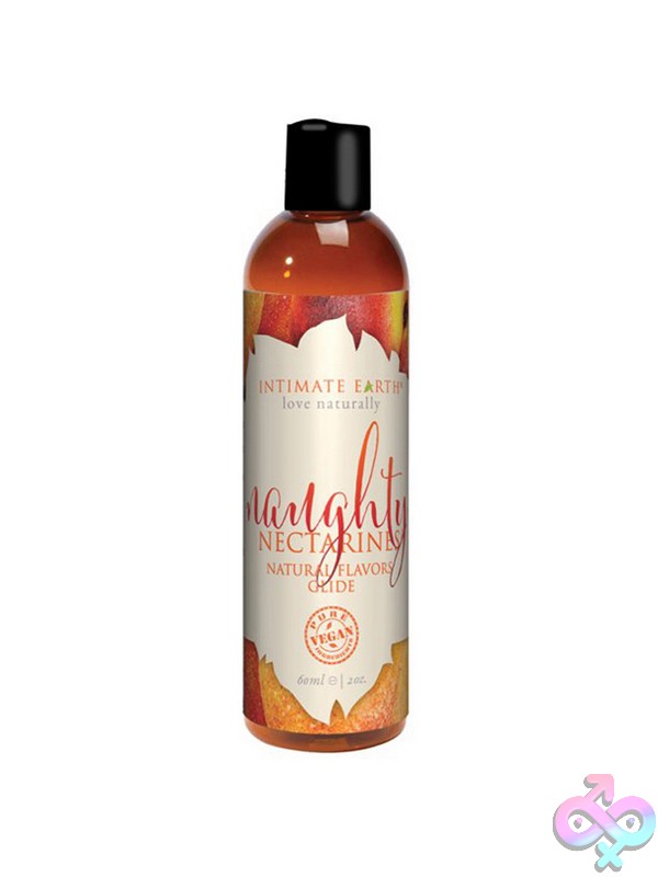 Discreet-Toys-Naughty-Nectarines-Natural-Flavors-Glide-60-Ml-Nu-Ie039-60 Naughty Nectarines Natural Flavors Intimate Glide 60Ml Red Bottle By Intimate Earth