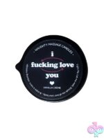 Naughty Notes I F*cking Love You Massage Candle Tin - Image 2