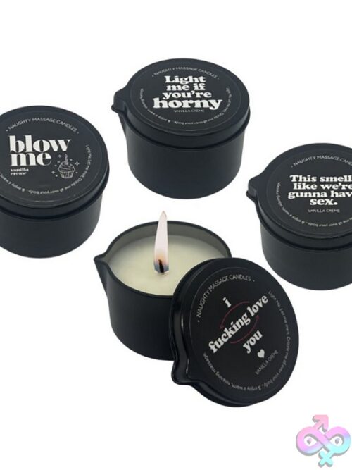 Naughty Notes Light Me If You'Re Horny Massage Candle 2 Oz. Tin - Image 3