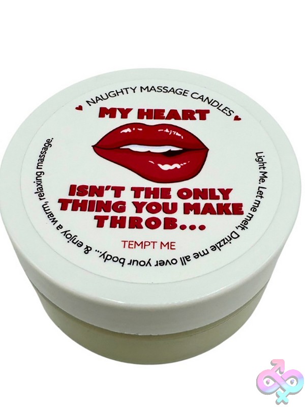 Discreet-Toys-Naughty-Notes-My-Heart-Isn-T-The-Only-Thing-You-Make-Throb-Candle-1-7-Oz-Nu-Ks14327 White Warming Massage Candle With Cheeky Valentine'S Message By Kama Sutra